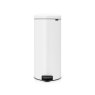 NewIcon 30L Pedal Bin White