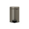 NewIcon 3L Pedal Bin Platinum