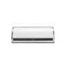 Brabantia White Roll Top Bread Bin Closed on white Background