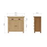 Aldiss Own Norfolk Oak Small Sideboard