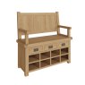 Aldiss Own Norfolk Oak Monks Bench