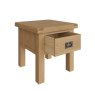 Aldiss Own Norfolk Oak Lamp Table with Drawer