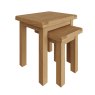 Aldiss Own Norfolk Oak Nest of 2 Tables