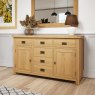 Aldiss Own Norfolk Oak 2 Door 6 Drawer Sideboad