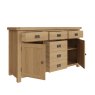 Aldiss Own Norfolk Oak 2 Door 6 Drawer Sideboad