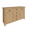 Aldiss Own Norfolk Oak 2 Door 6 Drawer Sideboad