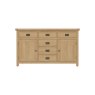 Aldiss Own Norfolk Oak 2 Door 6 Drawer Sideboad