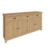 Aldiss Own Norfolk Oak 4 Door Sideboard