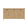 Aldiss Own Norfolk Oak 4 Door Sideboard