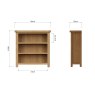 Aldiss Own Norfolk Oak Small Bookcase