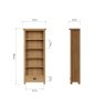 Aldiss Own Norfolk Oak Medium Bookcase