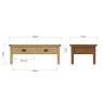 Aldiss Own Norfolk Oak Large Coffee Table