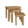 Aldiss Own Norfolk Oak Nest of 3 Tables