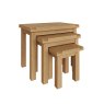 Aldiss Own Norfolk Oak Nest of 3 Tables