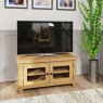 Aldiss Own Norfolk Oak Standard TV Unit Glass Doors