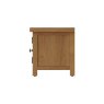 Aldiss Own Norfolk Oak Standard TV Unit Glass Doors