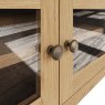 Aldiss Own Norfolk Oak Standard TV Unit Glass Doors