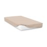 Belledorm Cream Brushed Cotton Sheet On White Background