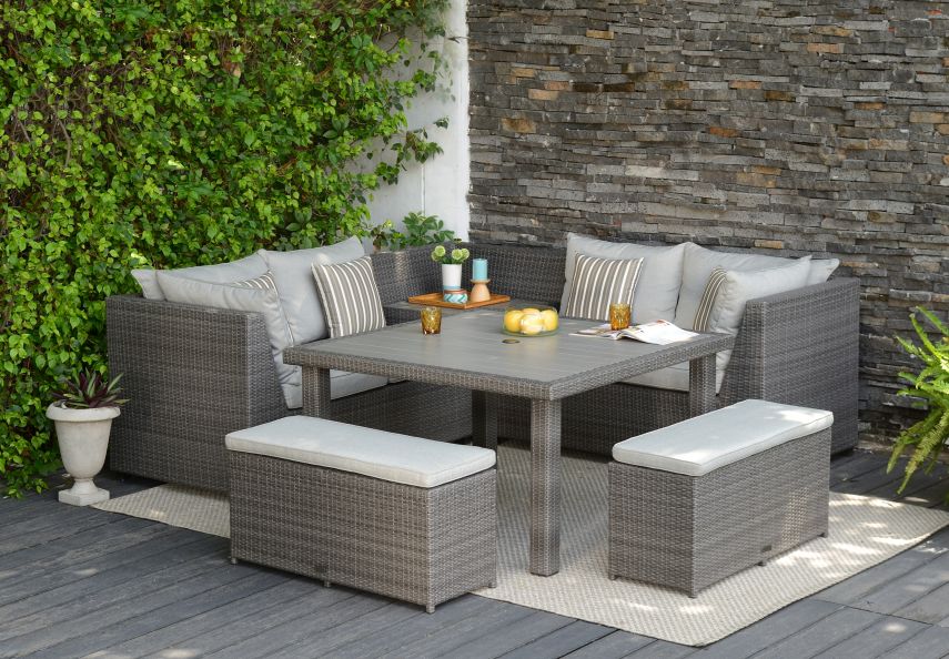 canterbury corner garden furniture set