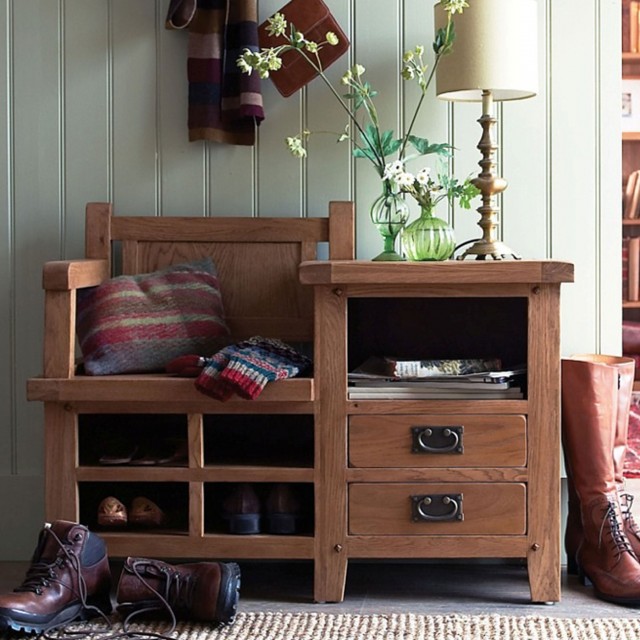 suffolk oak hall bench