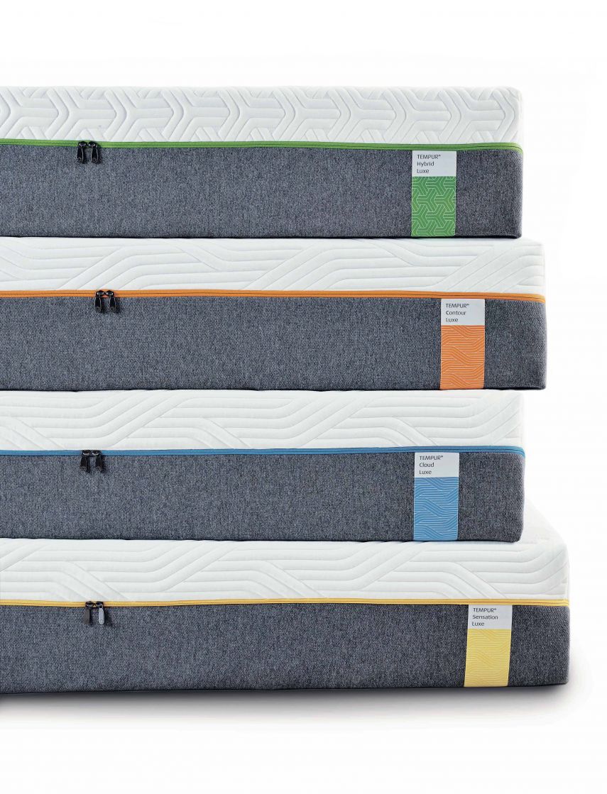 Stack of Tempur mattresses