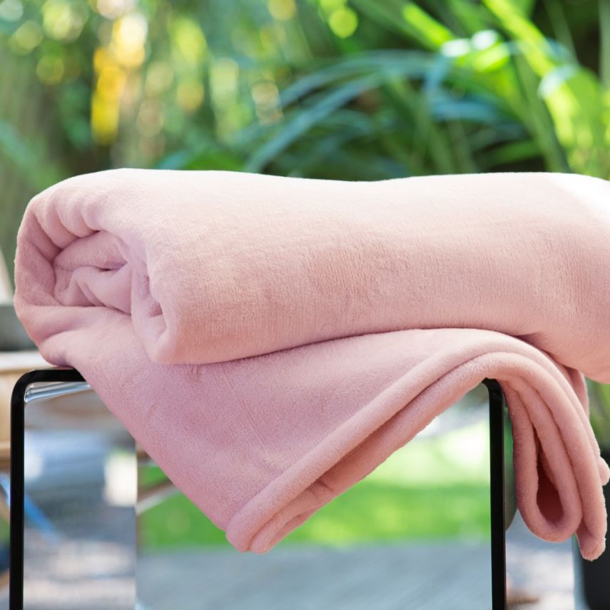 ultra soft rose throw